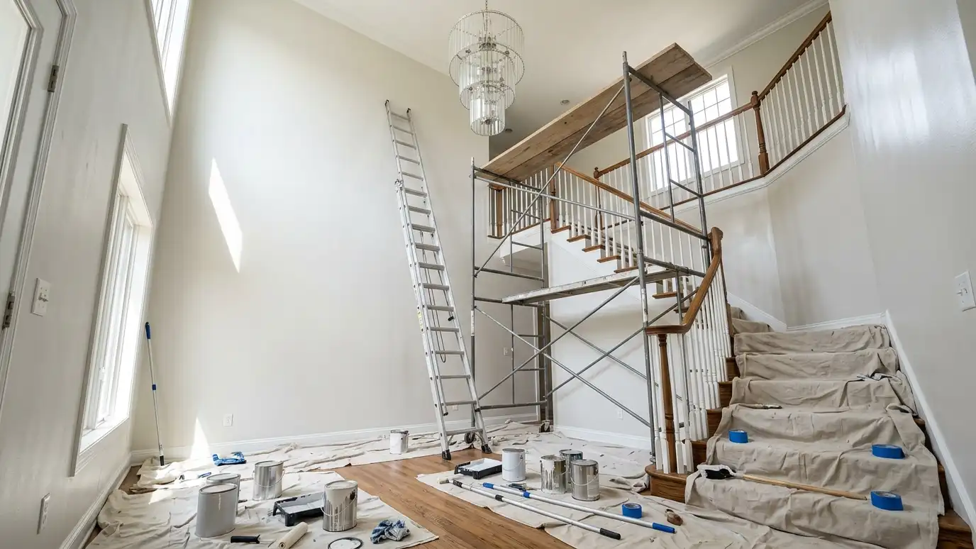 Stairwell and High Ceiling Painting in Nashville and Middle Tennessee